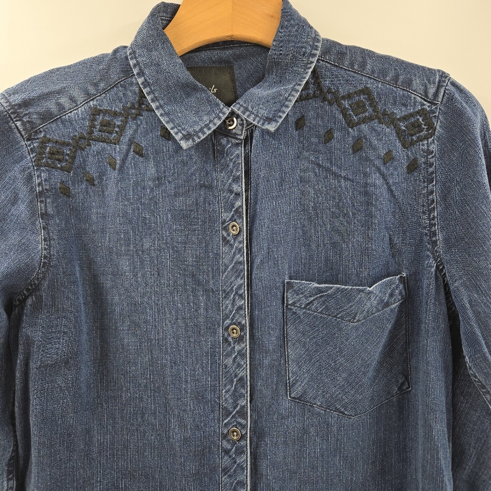 Rails‎ Ashland Dress Chambray Aztec Embroidered - Picture 6 of 16